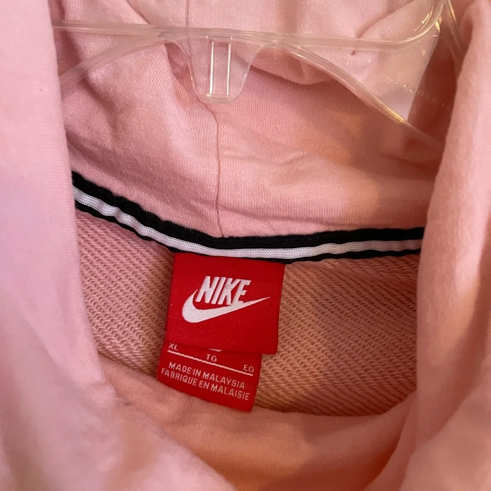 Nike Girls Pink Sleeveless Cowl‎ Neck Sweatshirt XL